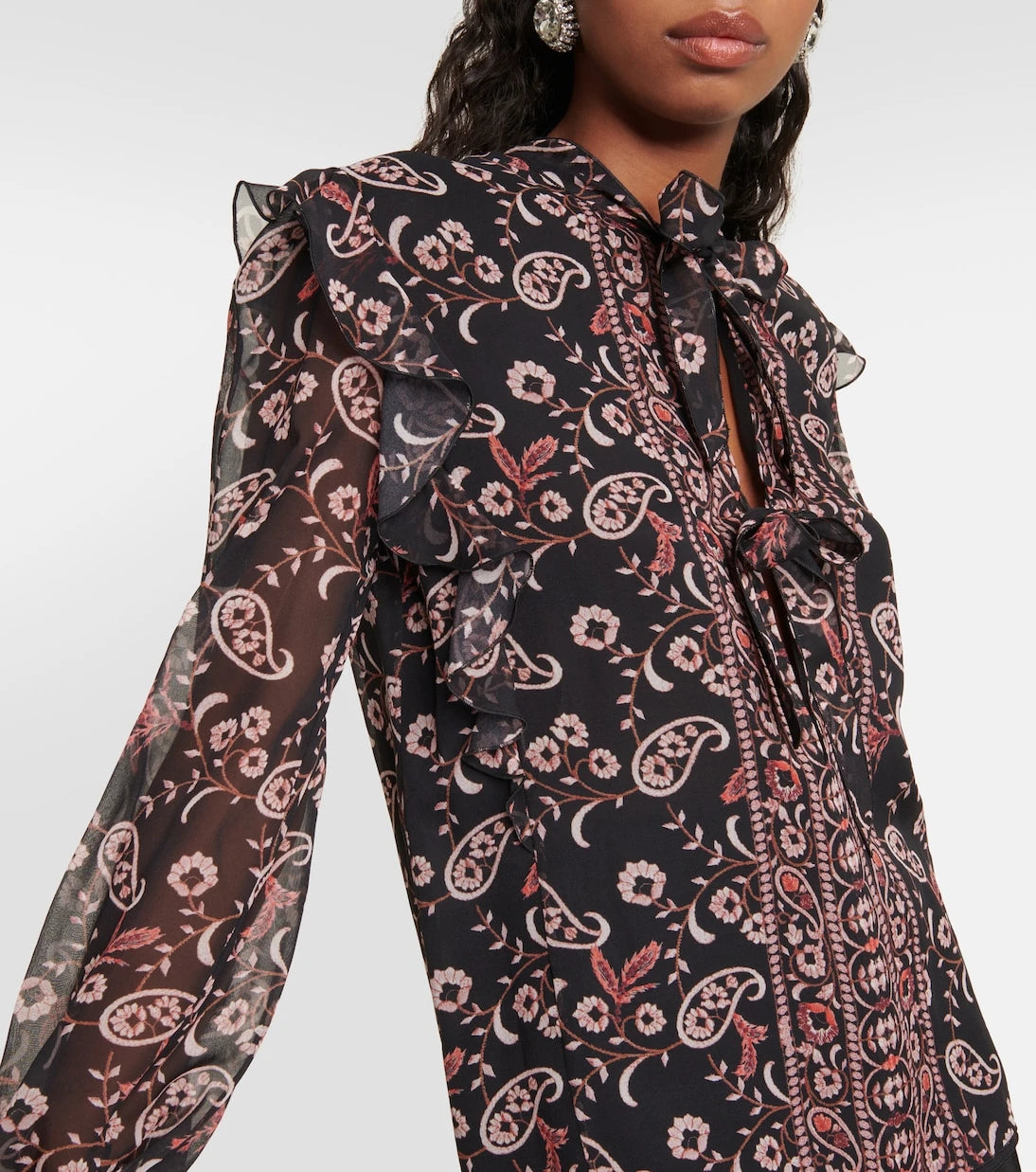 Giambattista Valli - Printed silk blouse