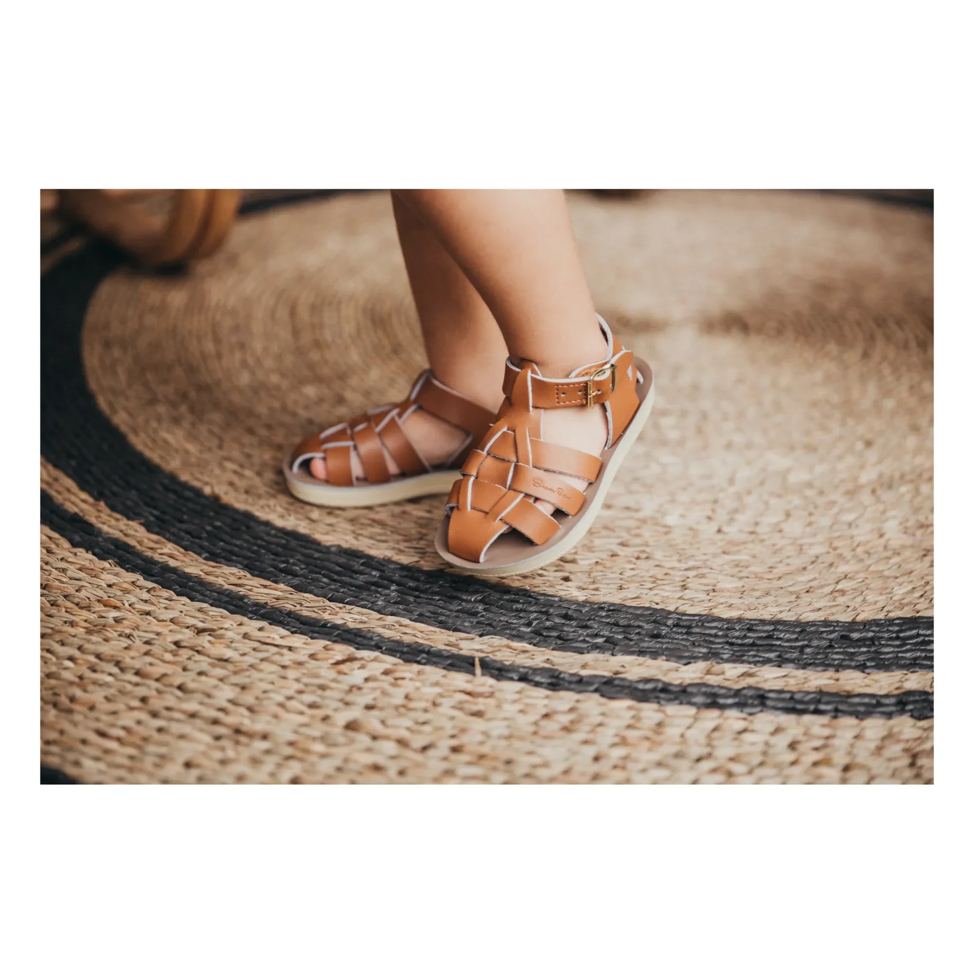 Salt-Water - Shark Leather Waterproof Sandals | Camel