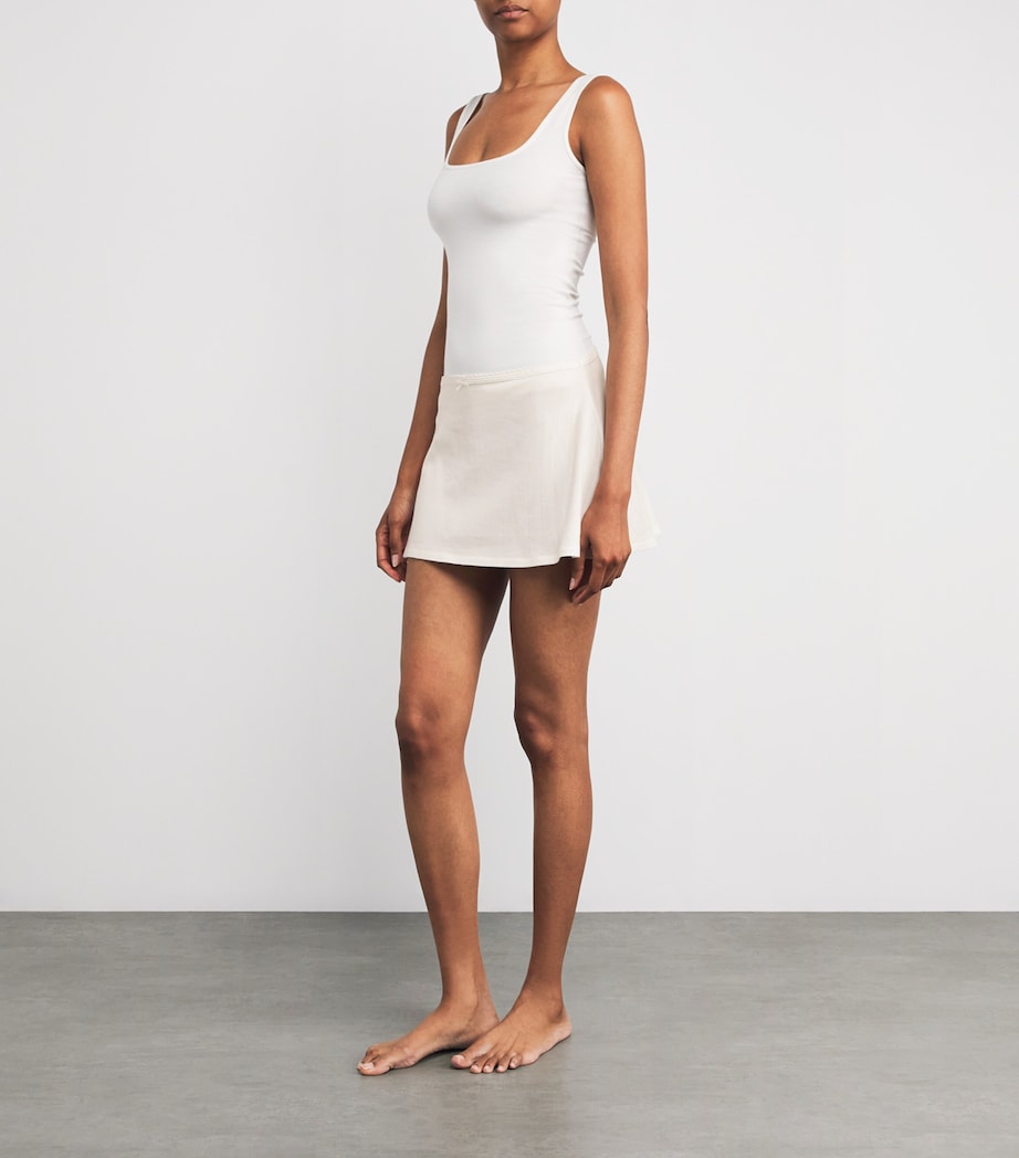 Drop Needle Mini Skirt SNOW