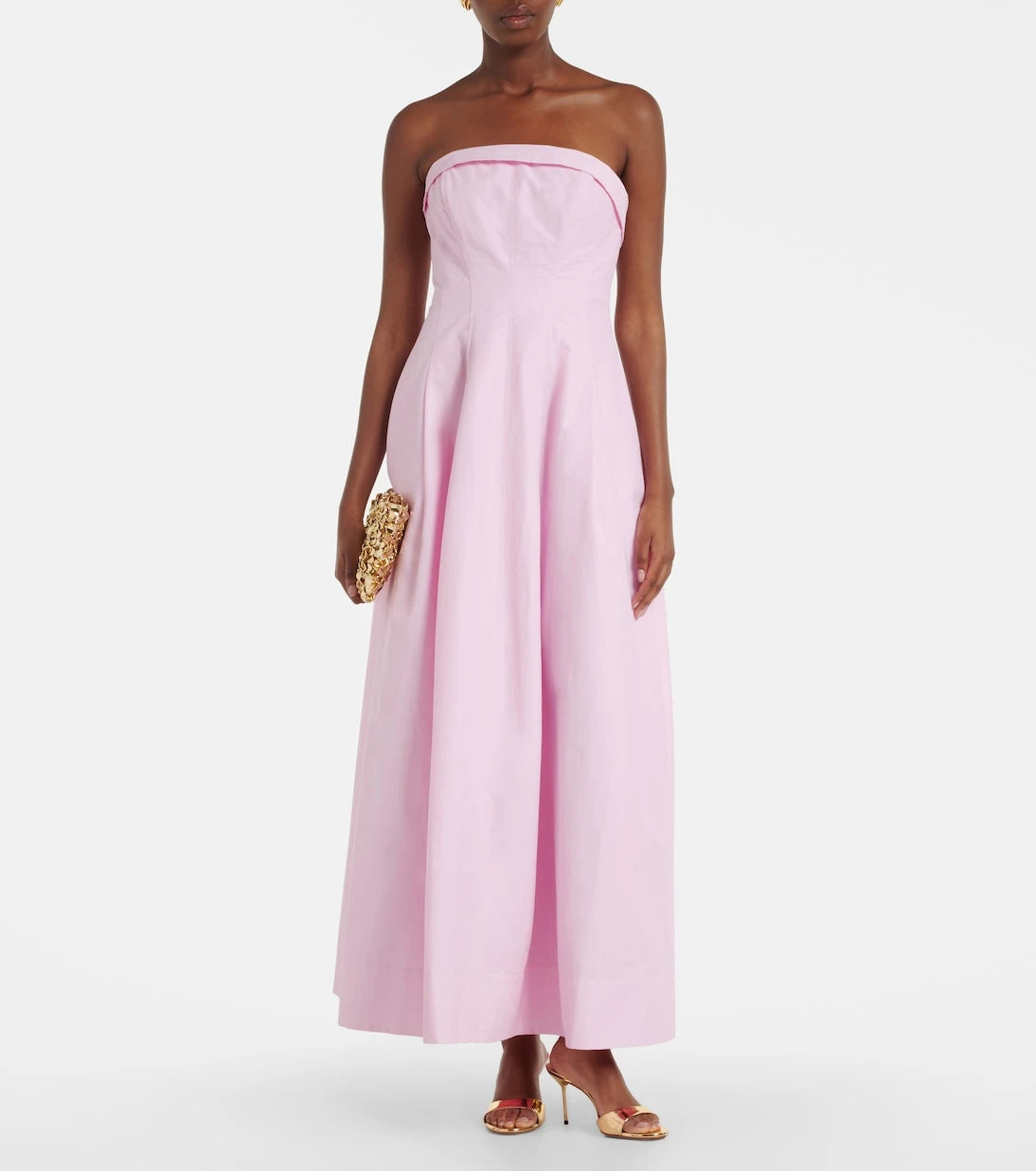 Simkhai - Avril cotton-blend bustier gown