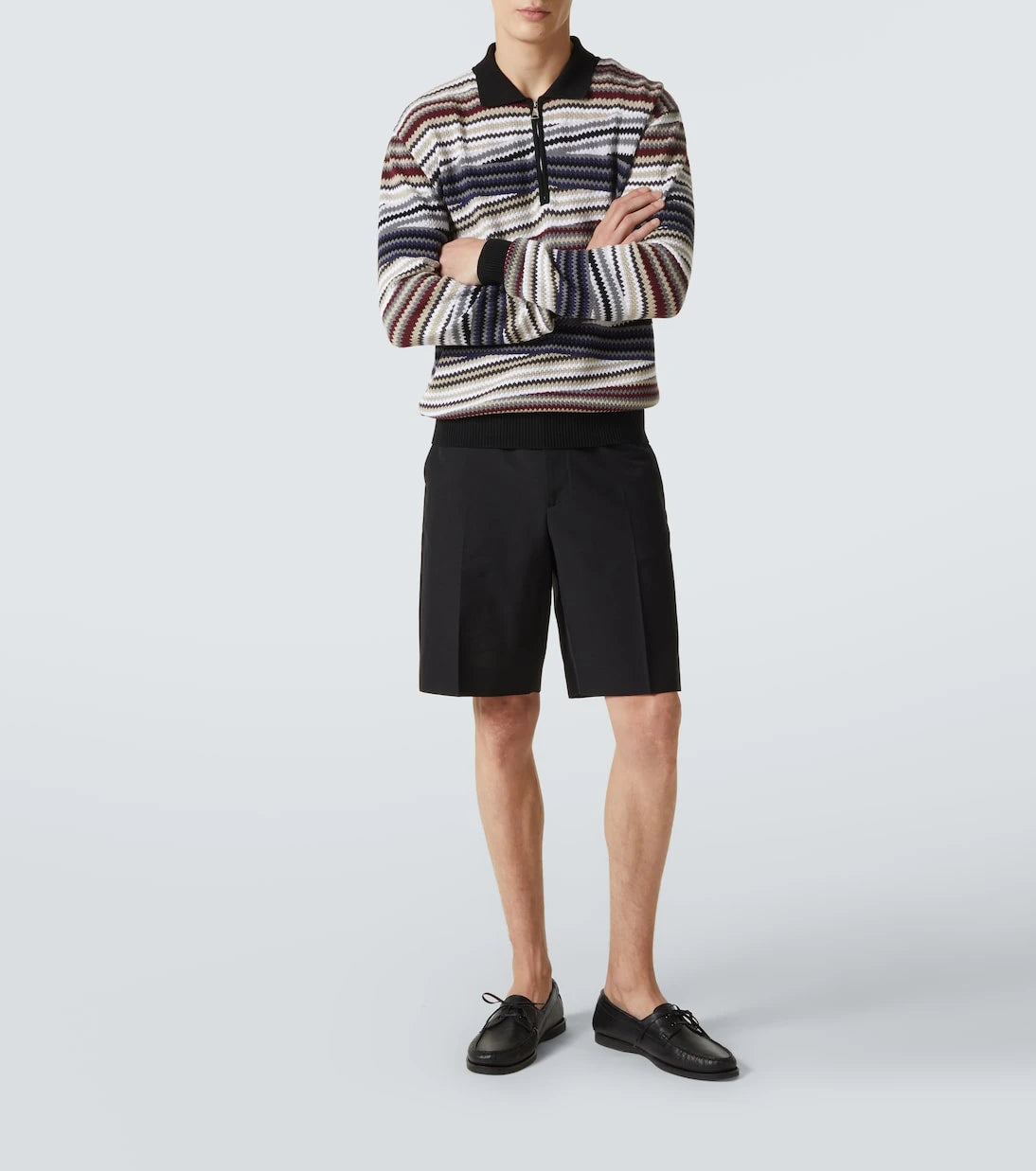 Missoni - Zigzag cotton polo sweater