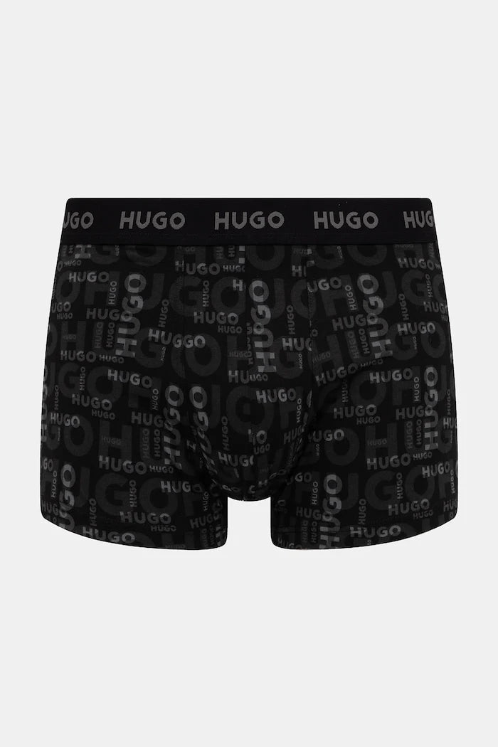 HUGO erkek pamuk elastan boxer şort TRIPLET DESIGN 3'lü set