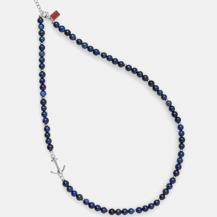 HUGO колие мъжко лапис лазули E-BEADS5-NEC