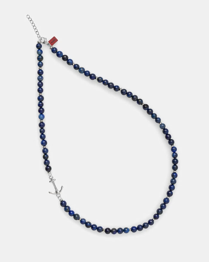 HUGO erkek lapis lazuli kolye E-BEADS5-NEC