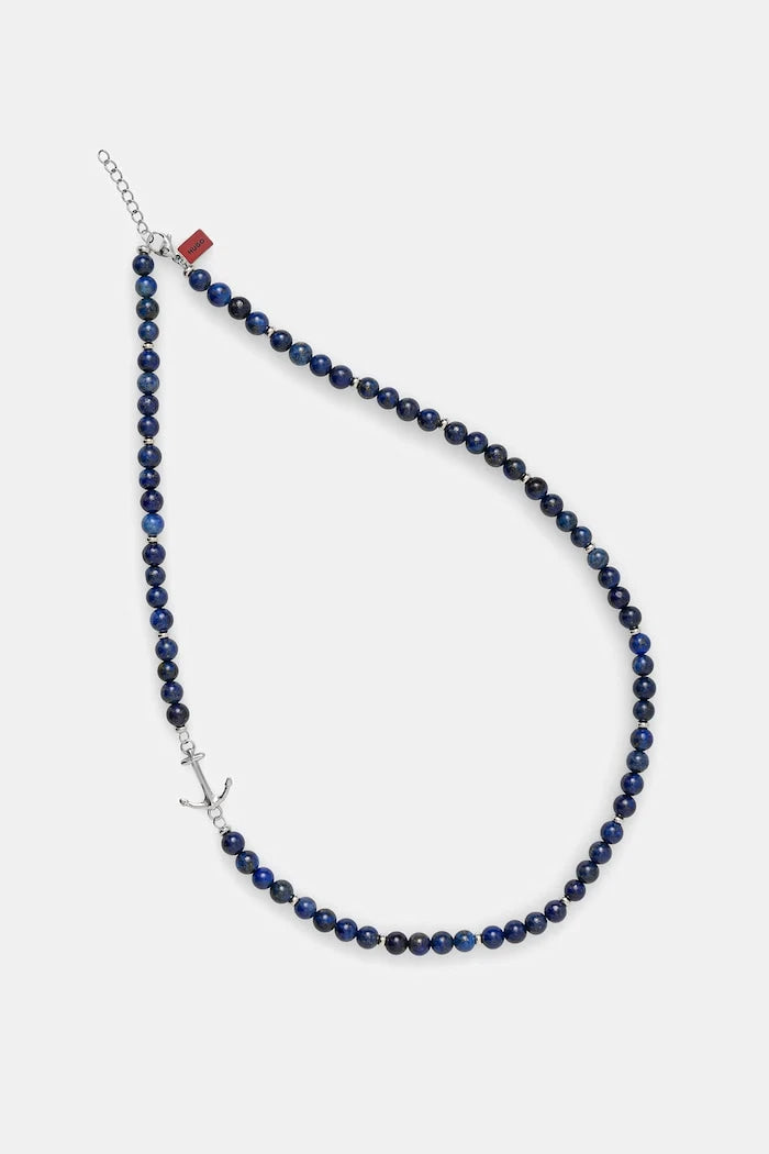 HUGO колие мъжко лапис лазули E-BEADS5-NEC