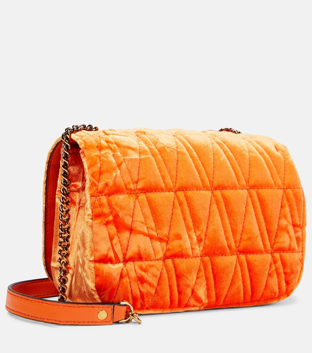Versace - Virtus Small velvet shoulder bag