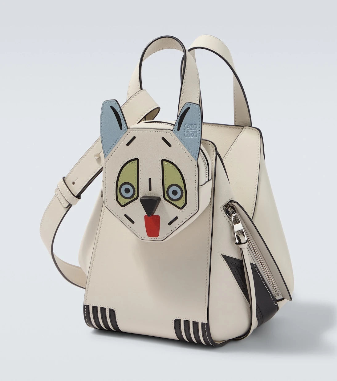 Loewe - x Louis Wain Hammock leather top-handle bag