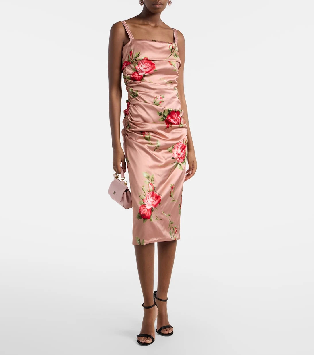 Dolce&Gabbana - Floral satin midi dress