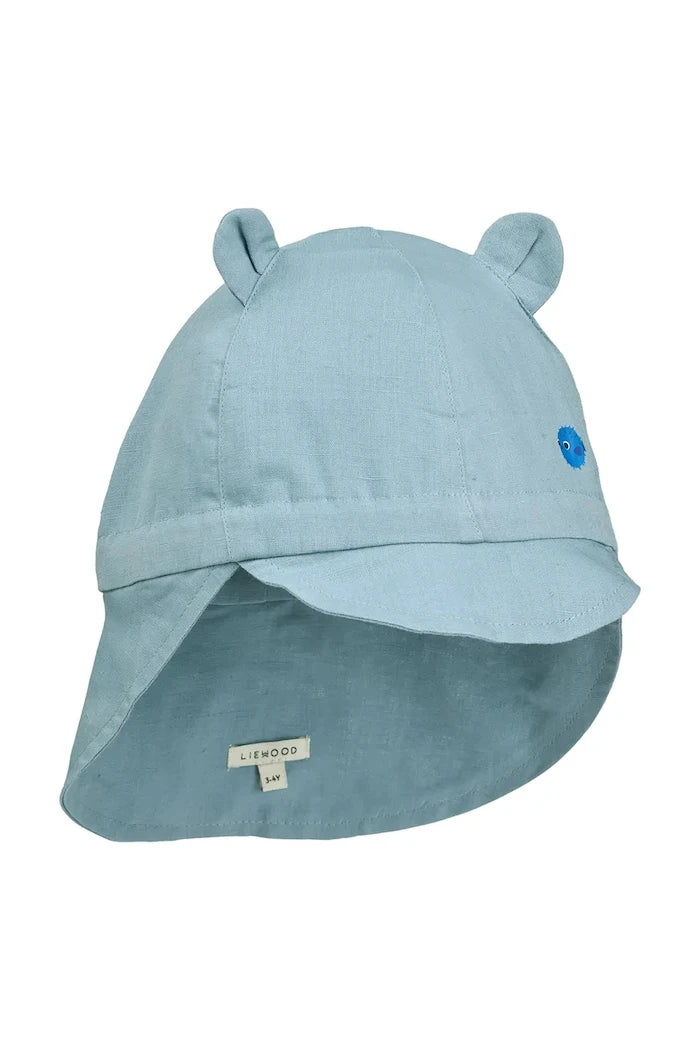 Kulaçlı Çocuk Pamuk Şapka Liewood Gorm Linen Sun Hat With Ears