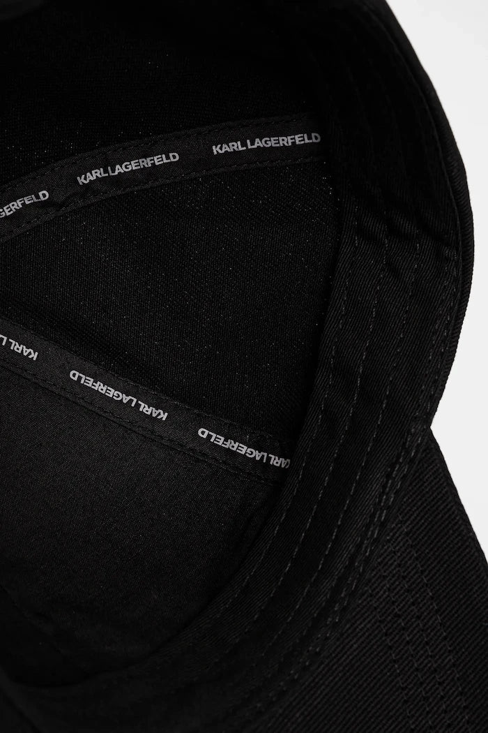 Karl Lagerfeld kadın pamuklu siperlikli şapka K/SIGNATURE