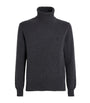 Black Cashmere-Wool Ami de Coeur Rollneck Sweater