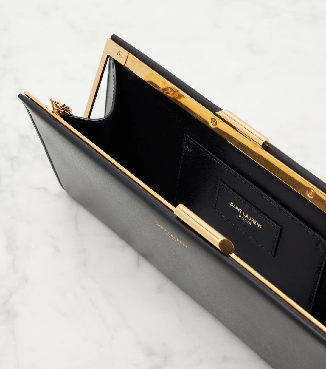 Saint Laurent - Midnight Small leather clutch