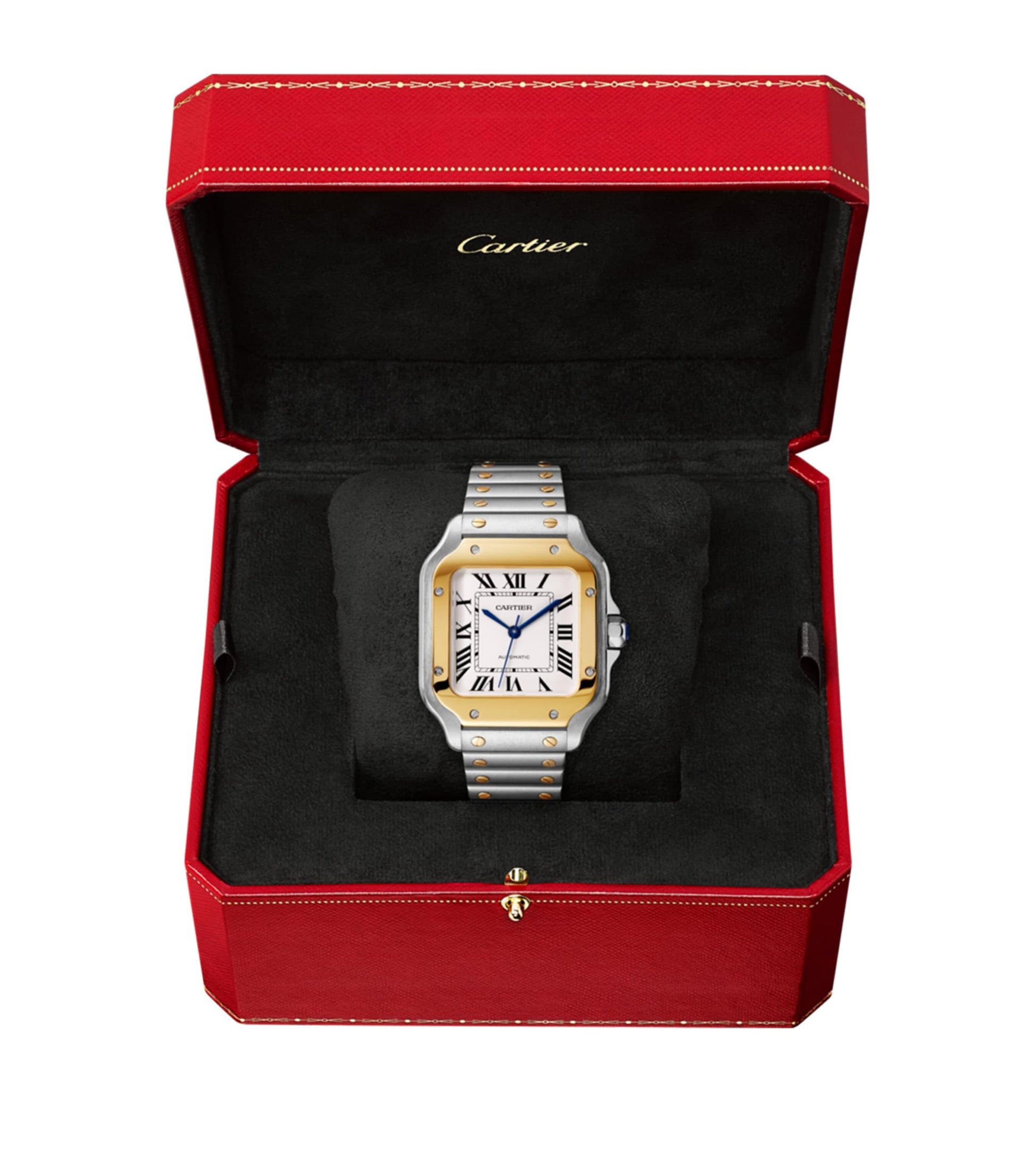 Yellow Gold and Stainless Steel Santos de Cartier Watch 35.1mm
