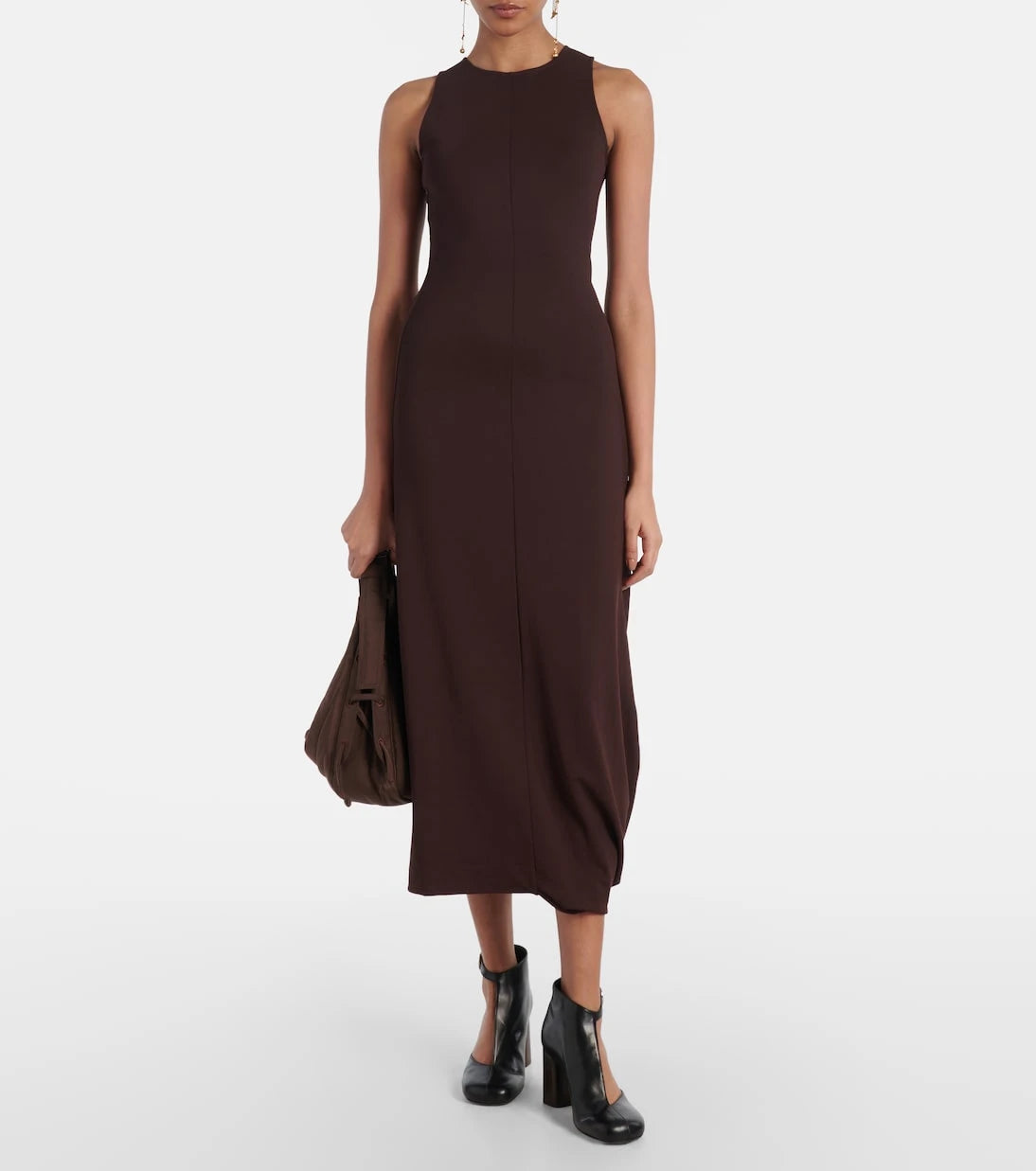 Lemaire - Cutout leather ankle boots