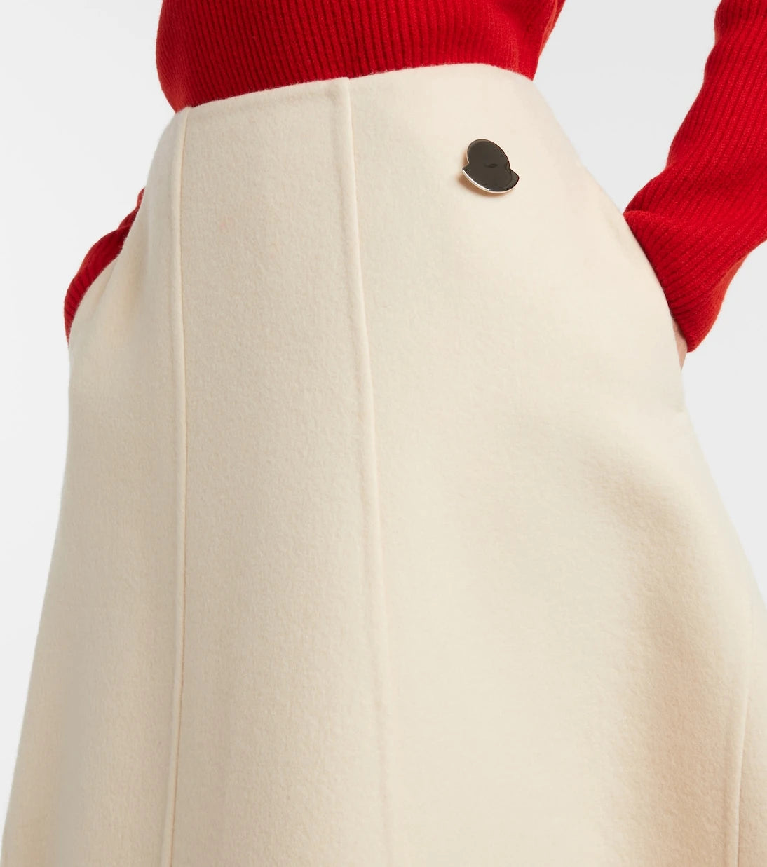 Moncler Genius - + Jil Sander virgin wool midi skirt