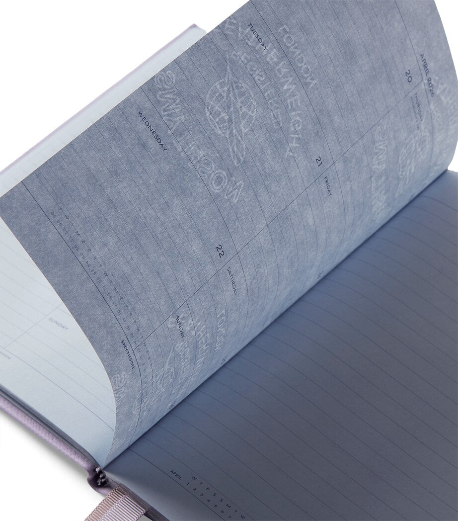 Leather Soho A5 2026 Diary LILAC