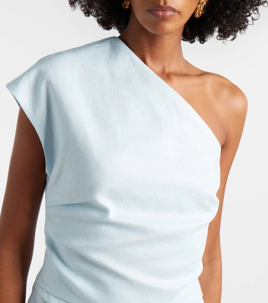 SIR - One-shoulder linen top