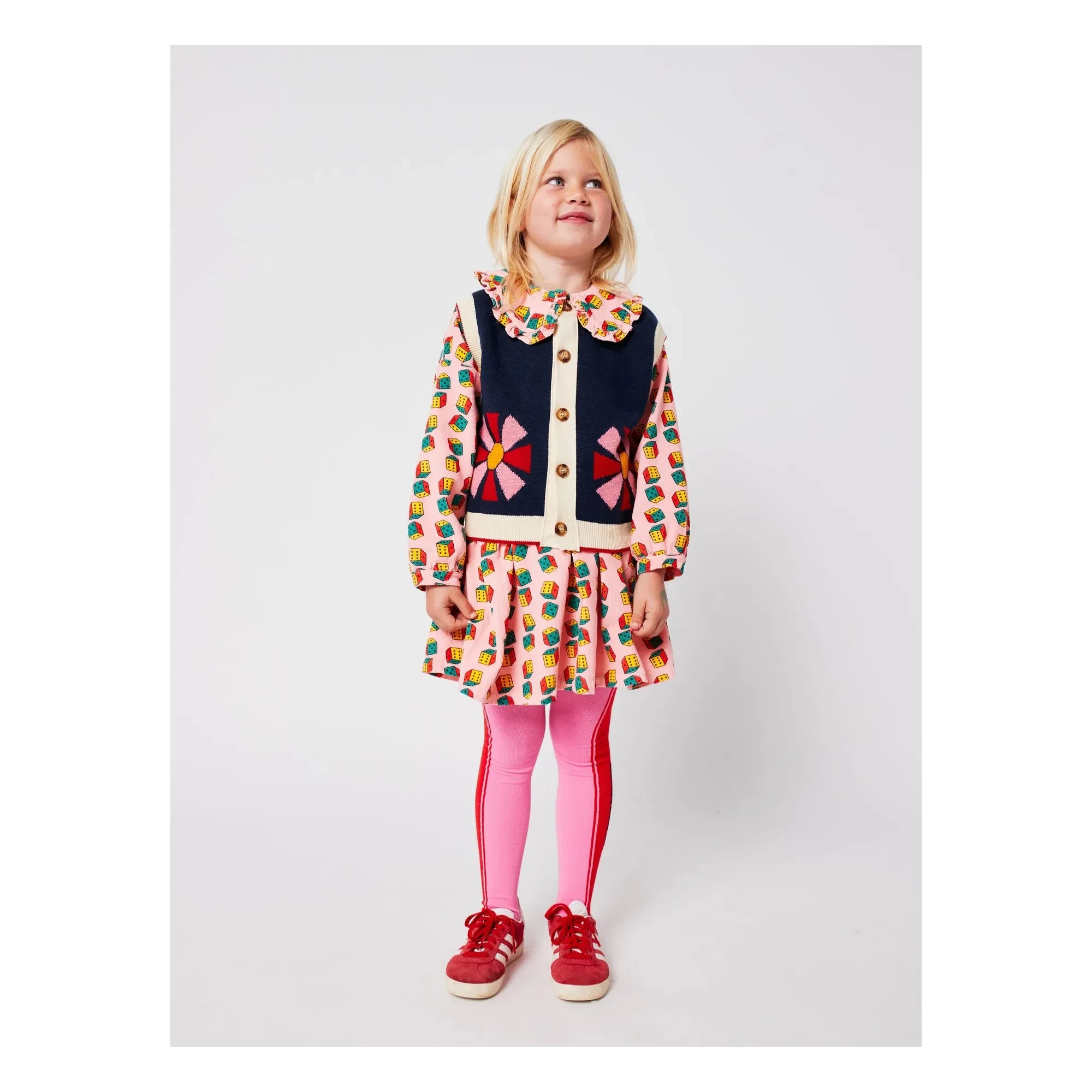Bobo Choses - Kaleidoscope organic cotton cardigan | Navy blue