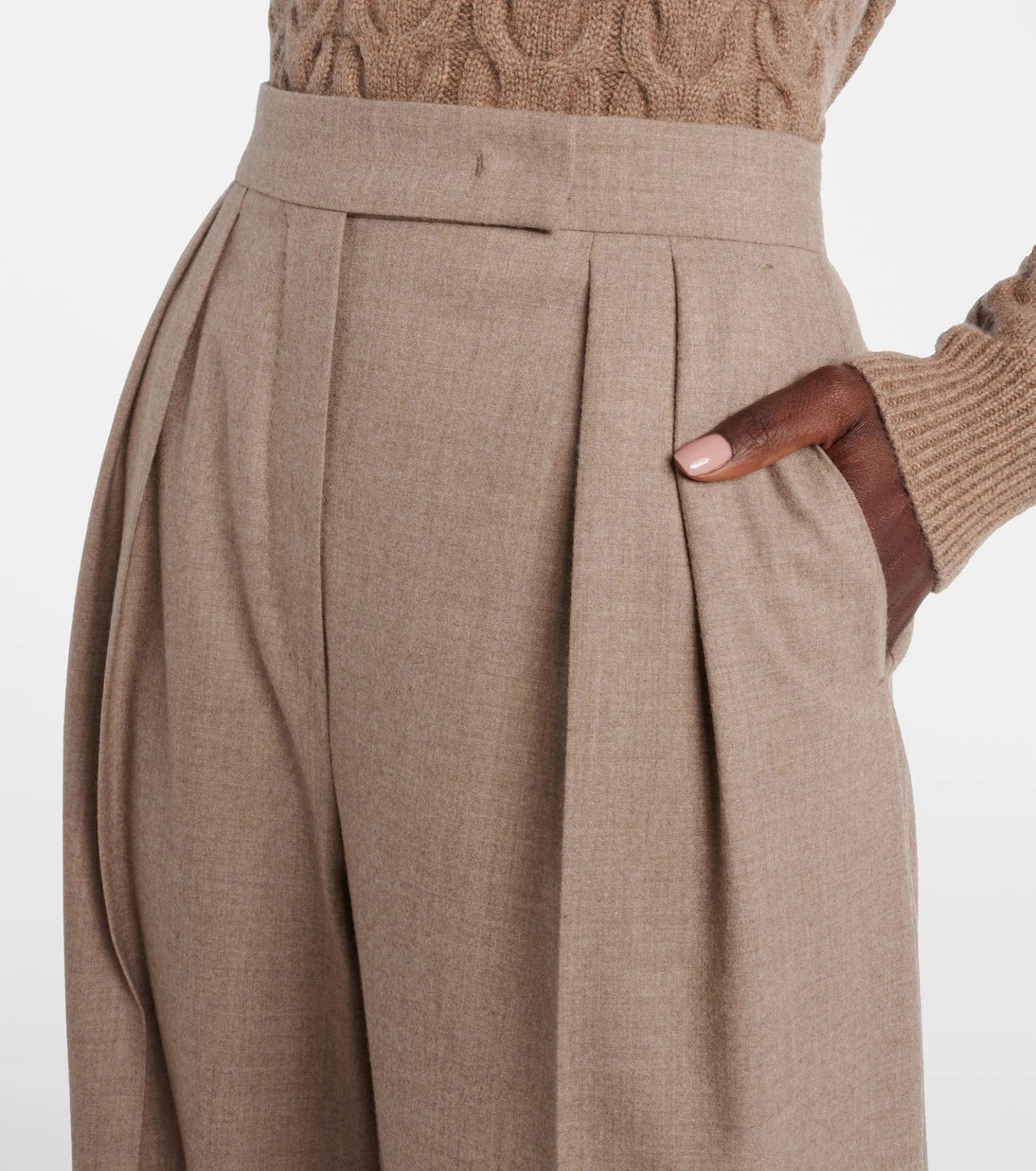 Max Mara - Cashmere-blend wide-leg pants