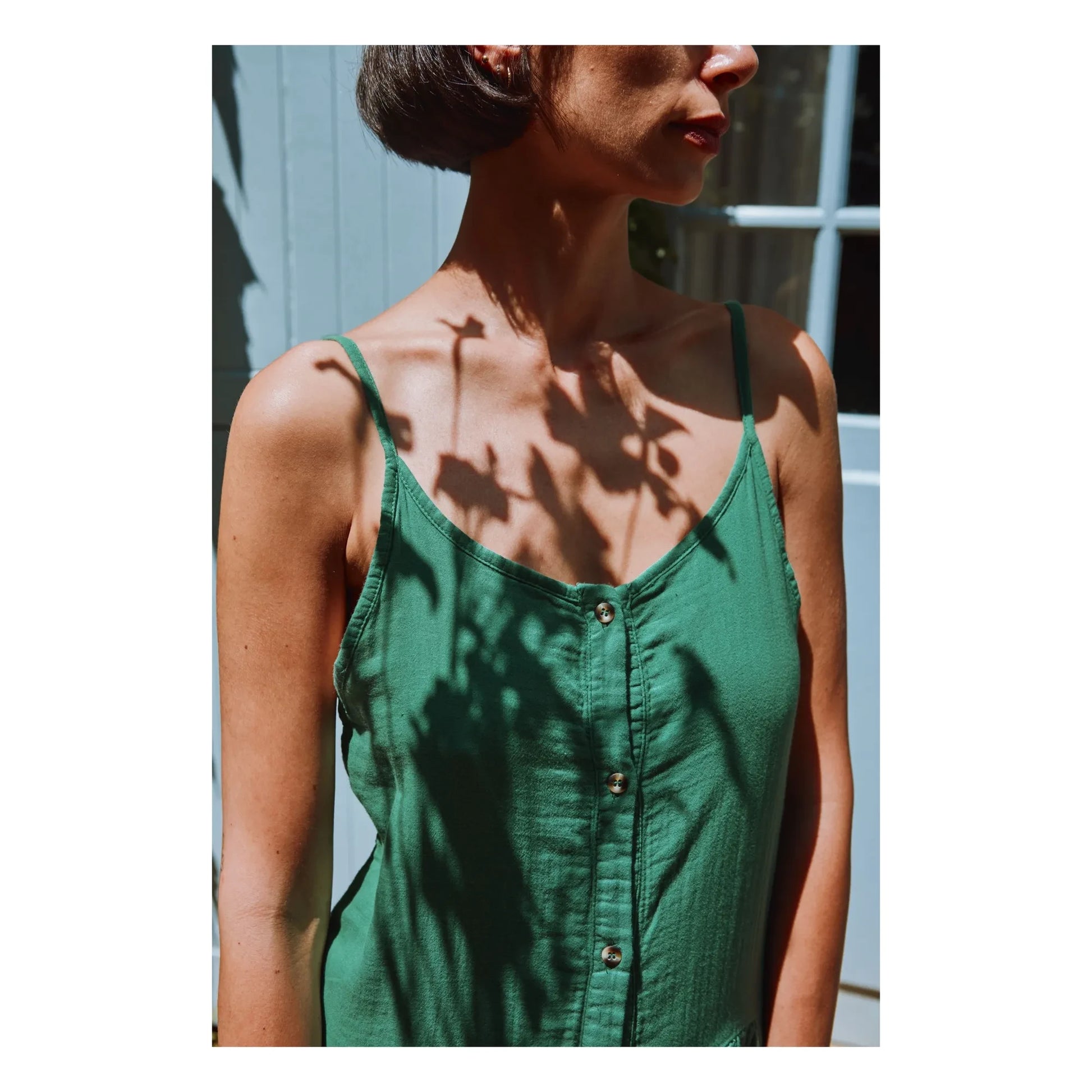 Poudre Organic - Celosie dress | Forest Green