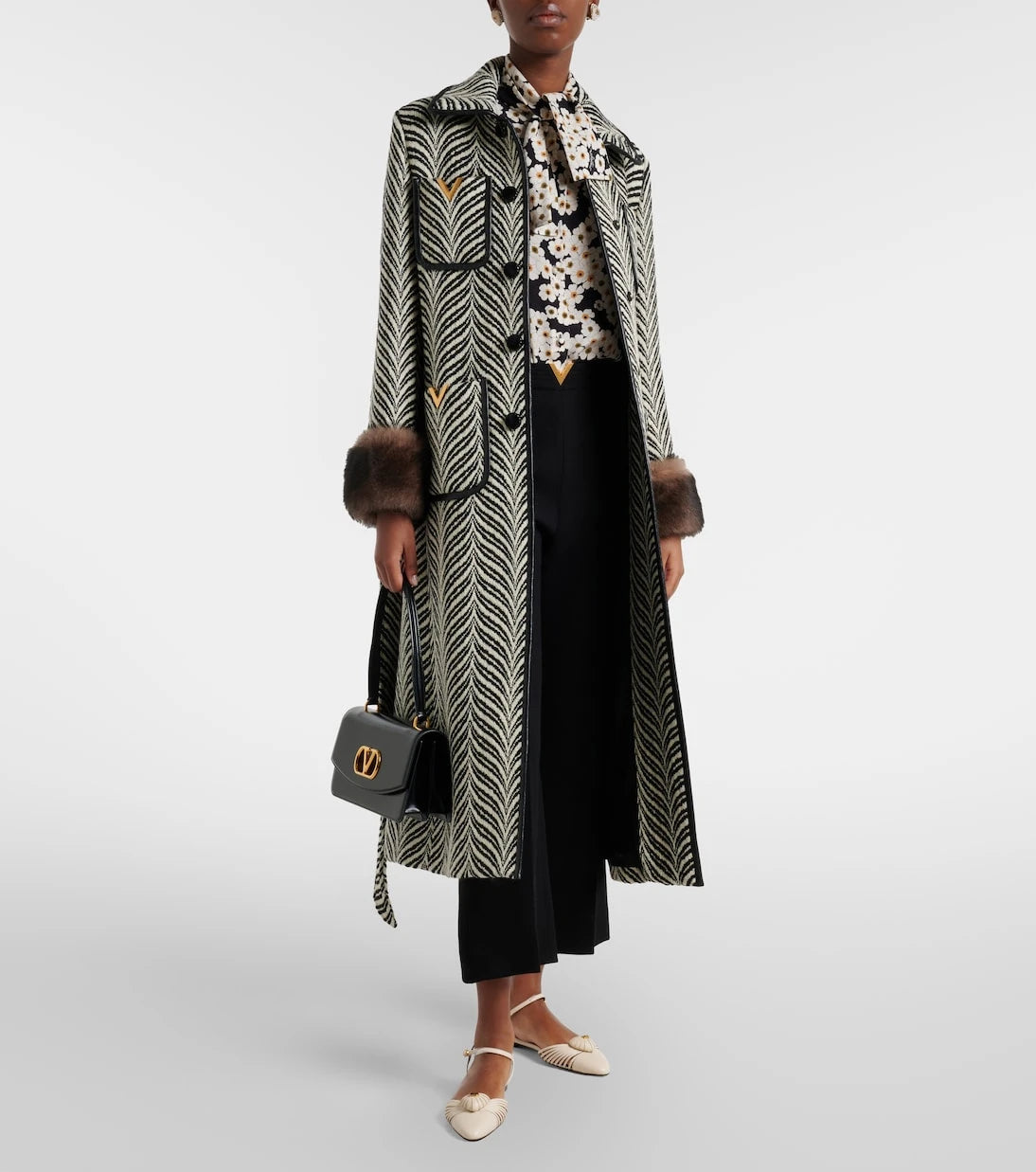 Valentino Garavani - Cœur Royal leather flats