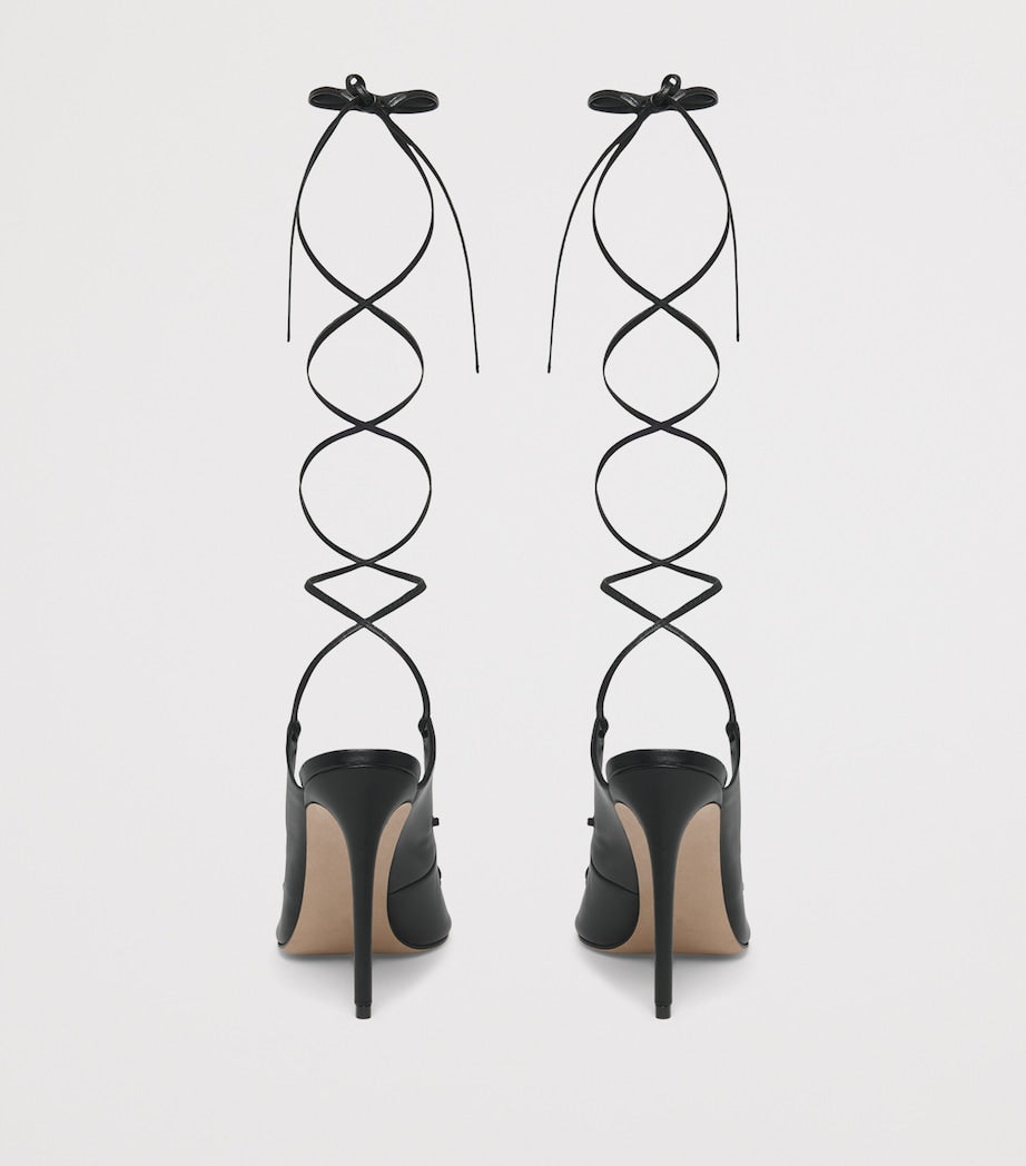 McQueen Leather Ghillie Pumps 105