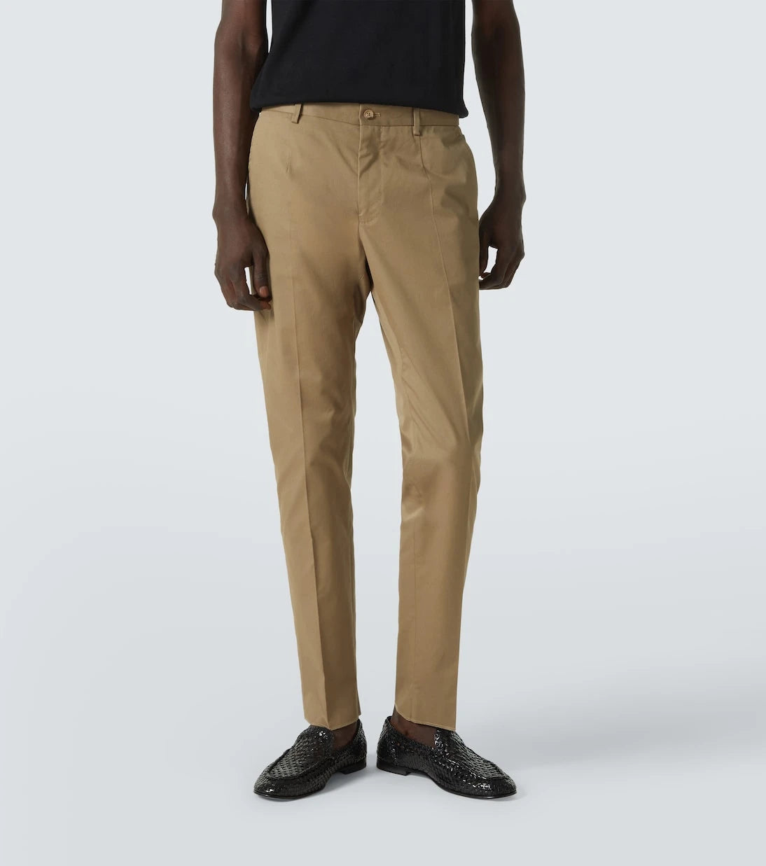 Dolce&Gabbana - High-rise cotton-blend chinos