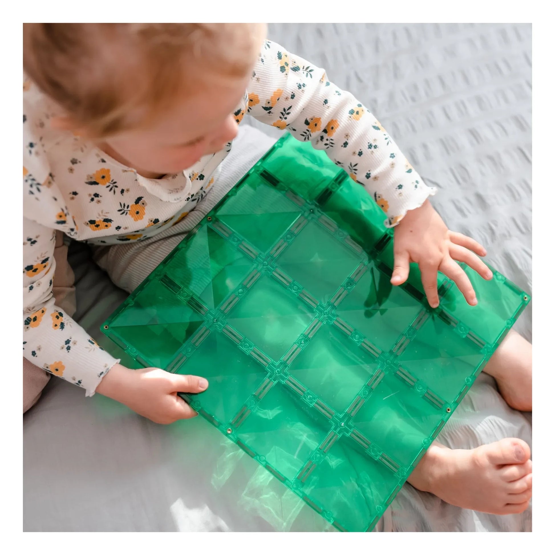 Connetix - Base Blue &amp; Green - 2 pieces