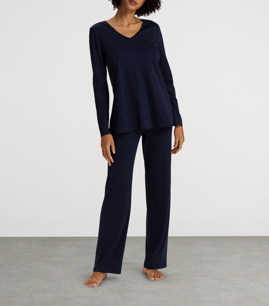 Navy Cotton Pyjama Set