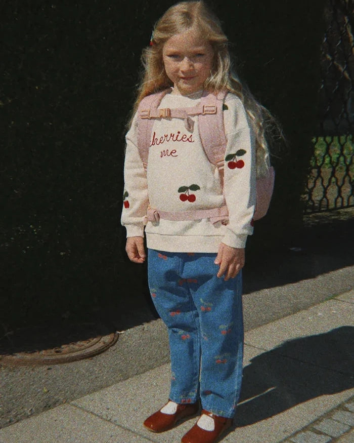 Konges Sløjd çocuklar için regular jean MAGOT FRILL PANTS GOTS