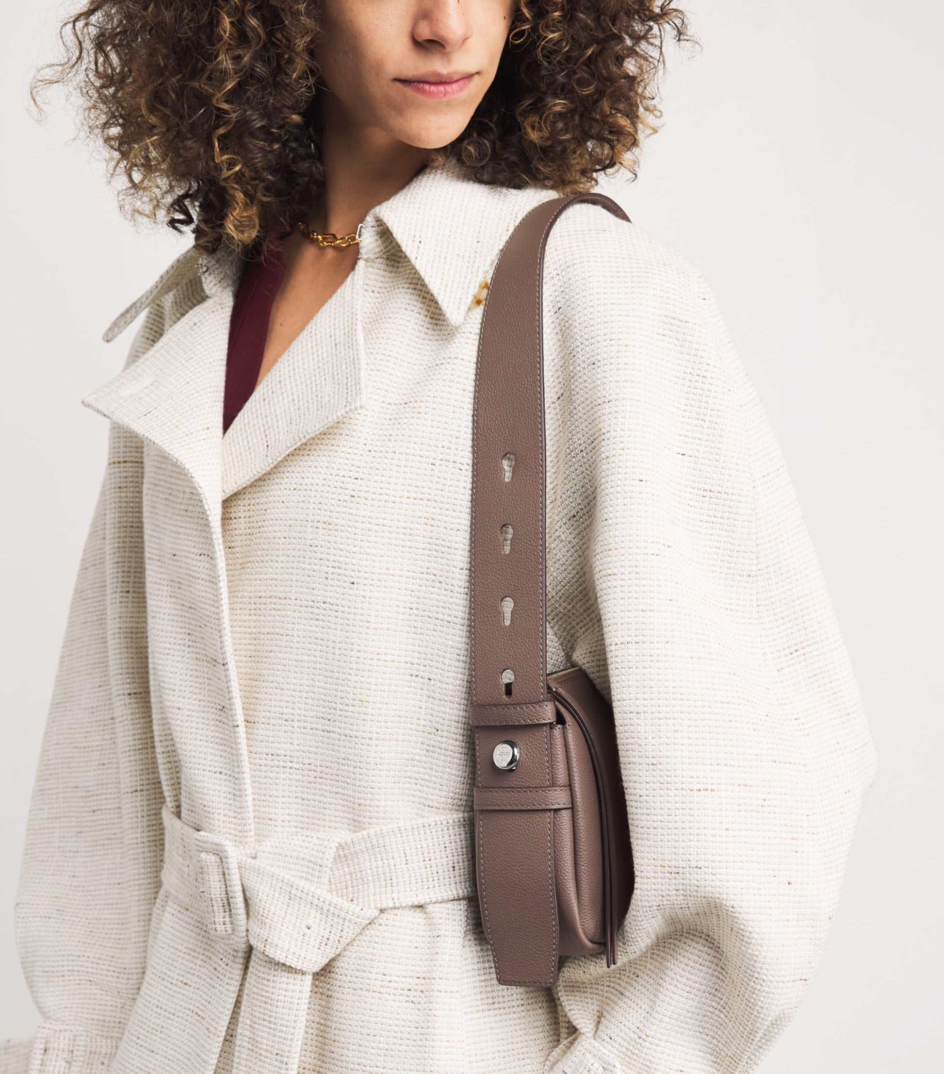 Small Leather Romy Shoulder Bag