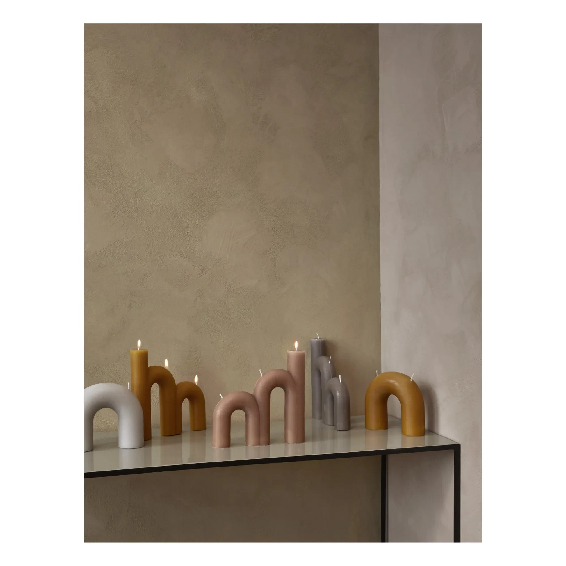 Broste Copenhagen - Bend Decorative Candle | Honey