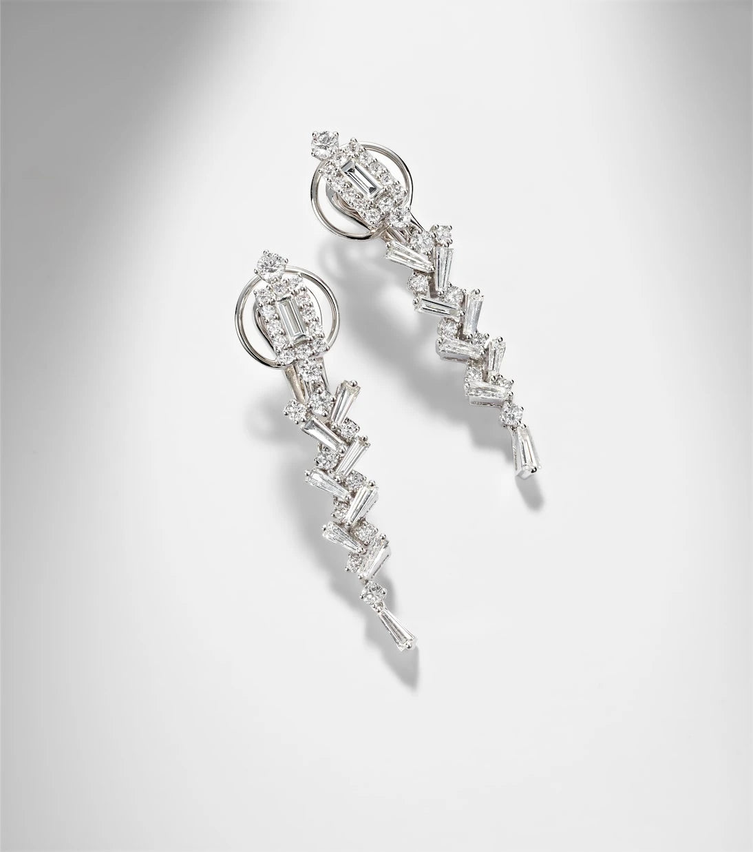 Yeprem - 18kt white gold earrings with diamonds