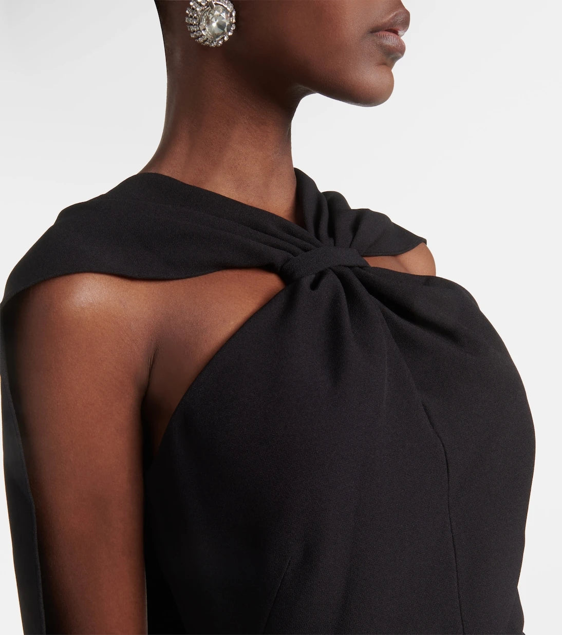 Safiyaa - Lilien caped crepe gown