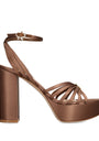 Satin Rita Platform Sandals 70