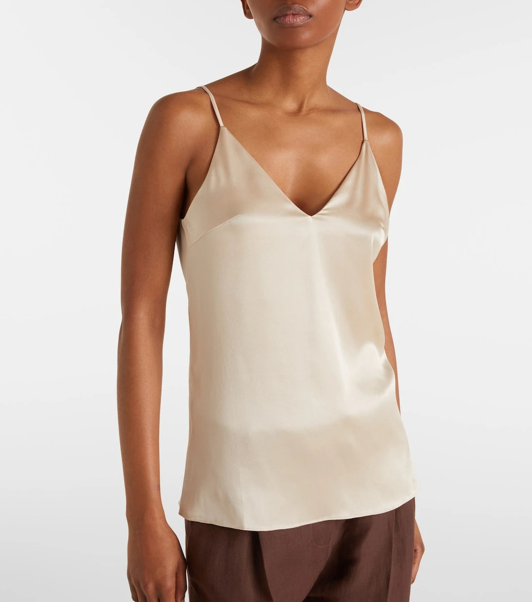 Brunello Cucinelli - Silk-blend satin camisole