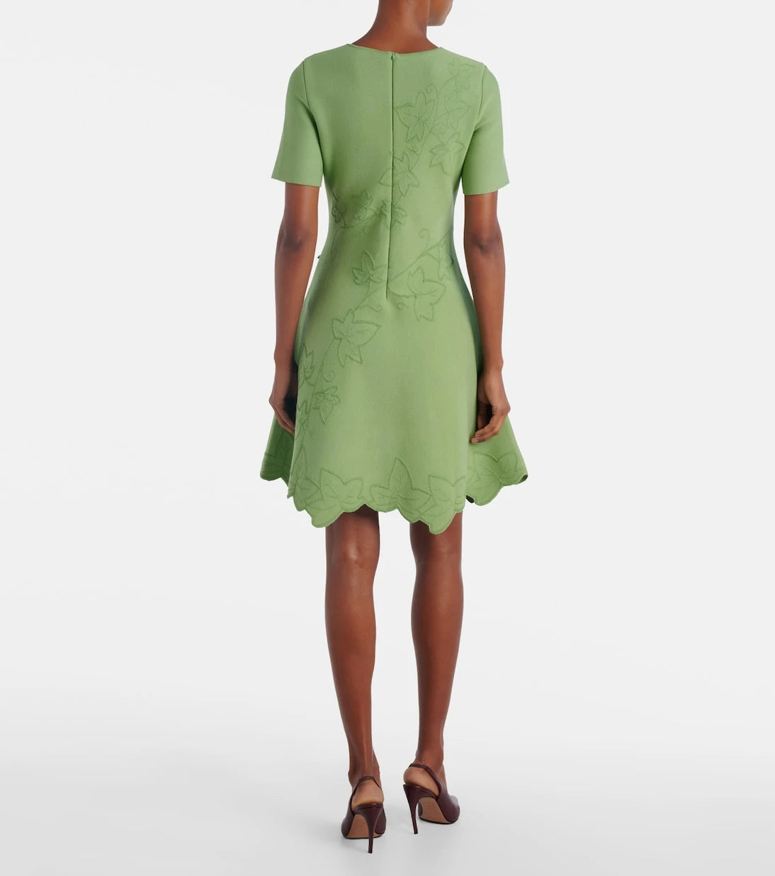 Oscar de la Renta - Ivy cutout embroidered minidress