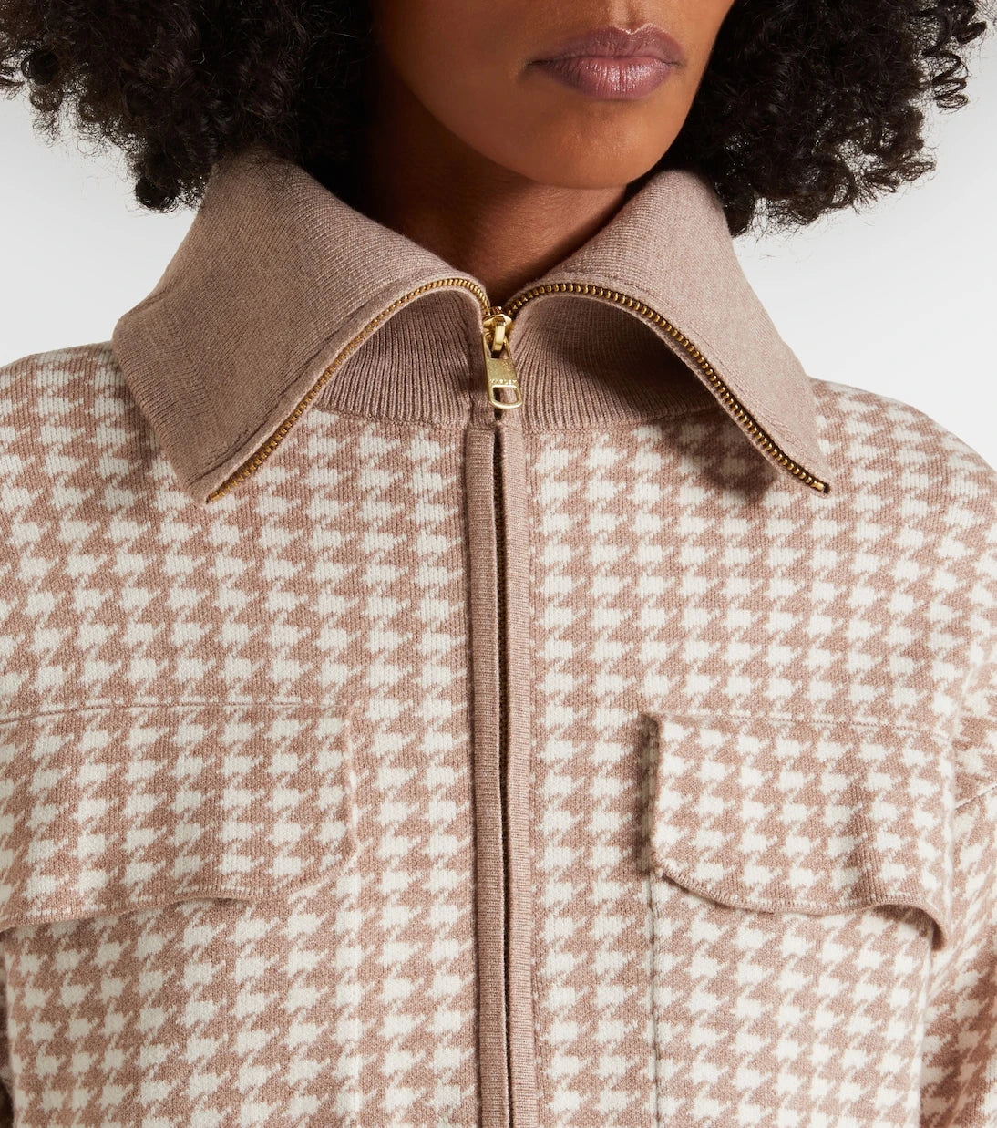 Varley - Ablett houndstooth jacquard jacket