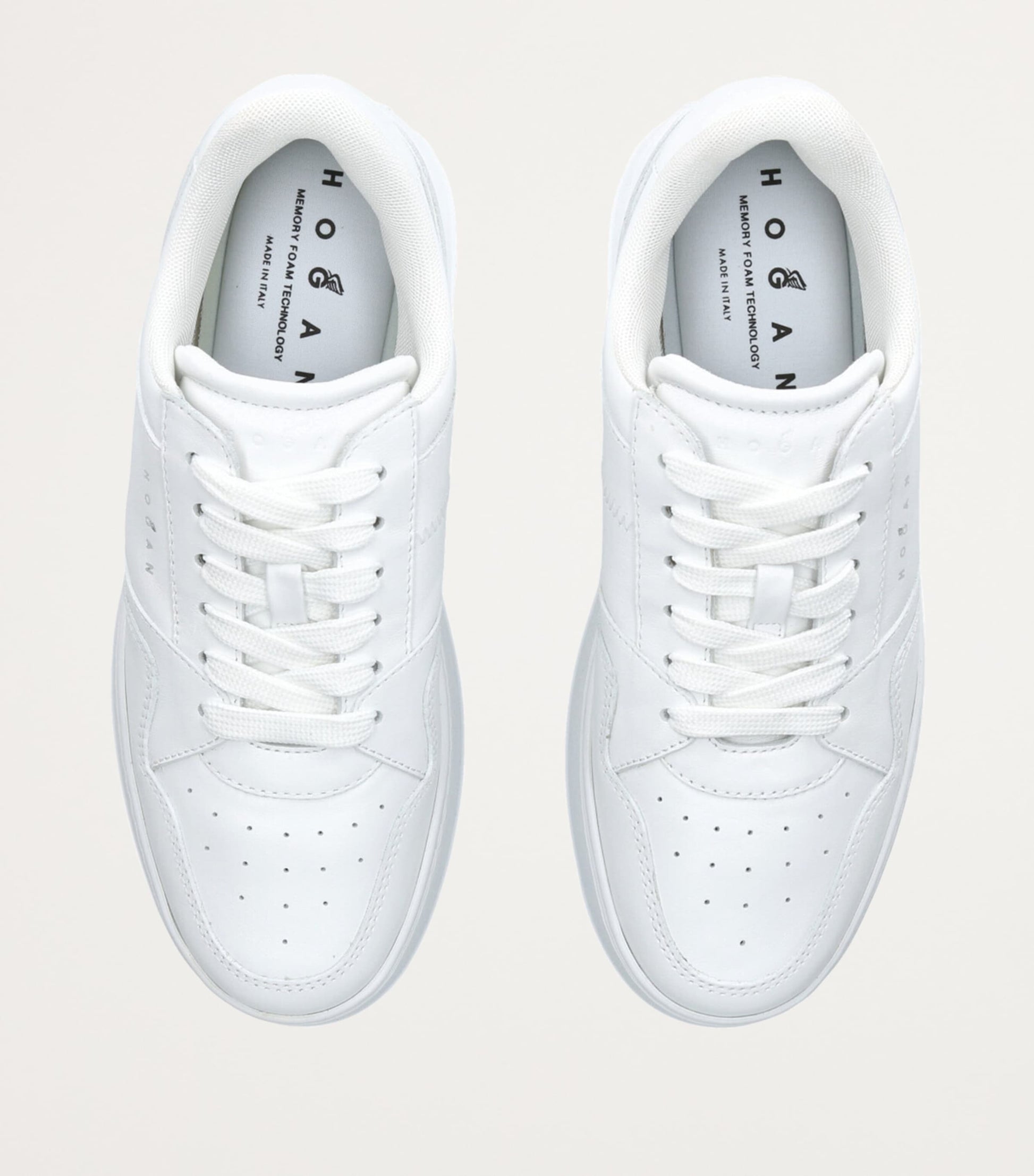 White Leather Skyscraper Sneakers