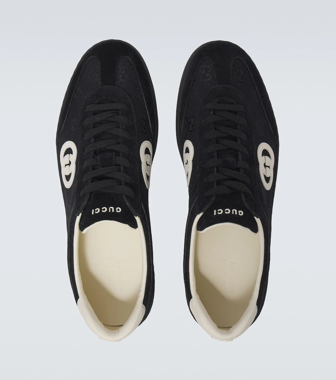 Gucci - حذاء سنيكرز G75 من الشمواه والقماش