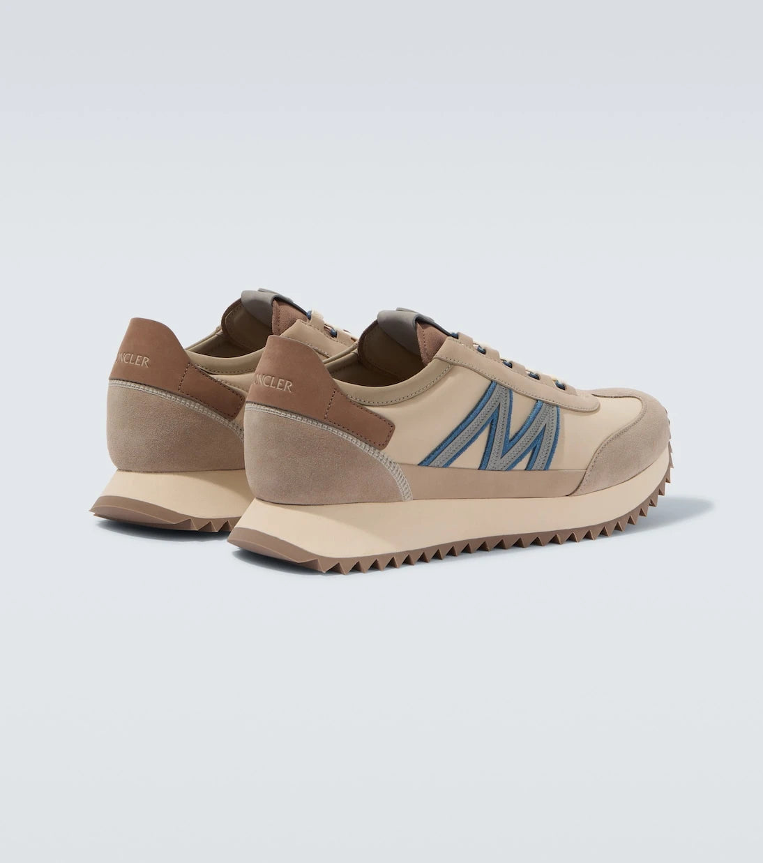 Moncler - Pacey2 suede-trimmed sneakers