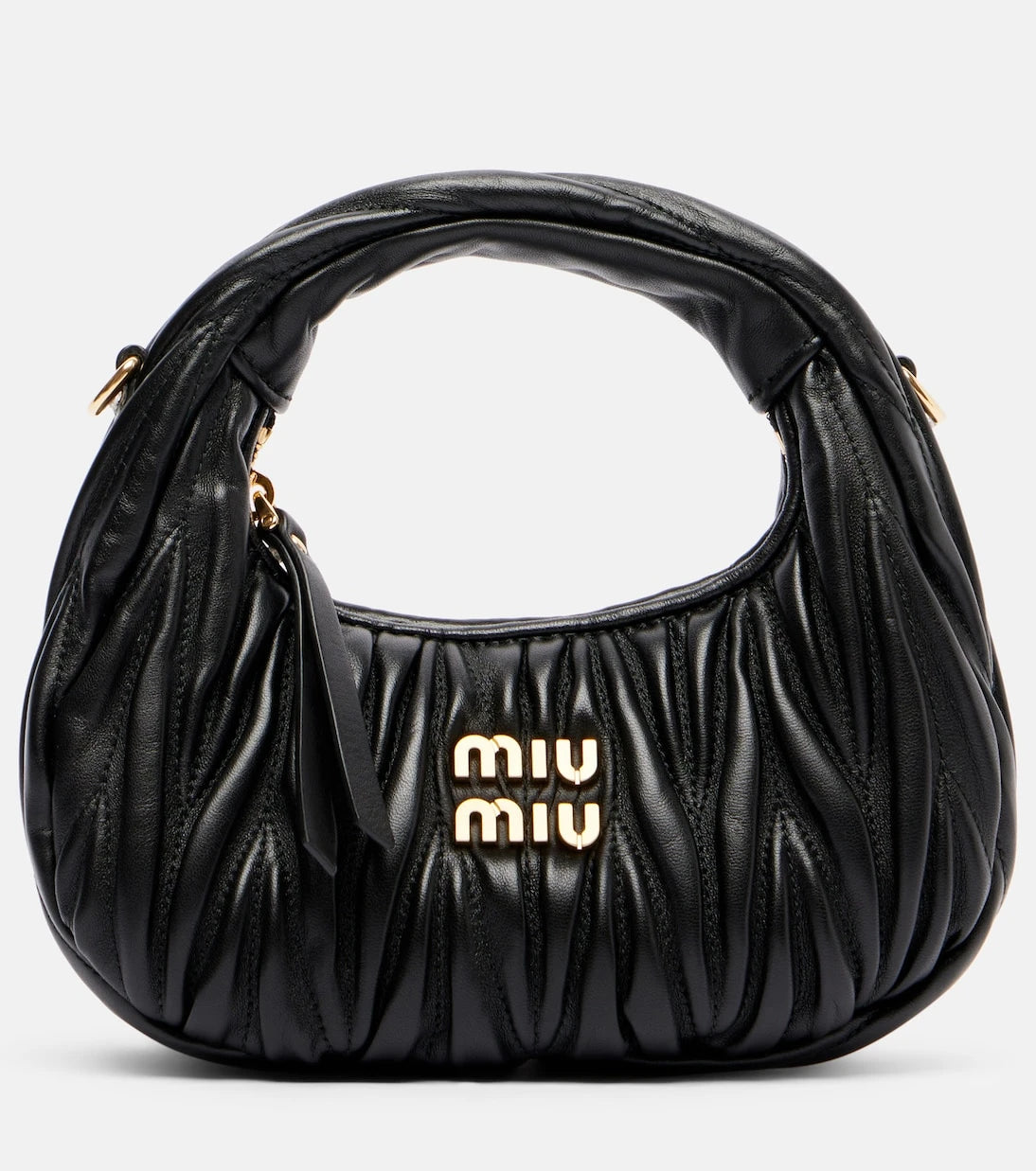 Miu Miu - Wander Mini matelassé leather tote bag