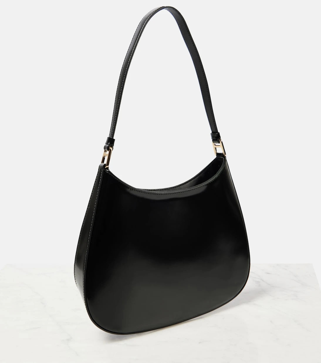 Prada - Prada Cleo floral leather shoulder bag