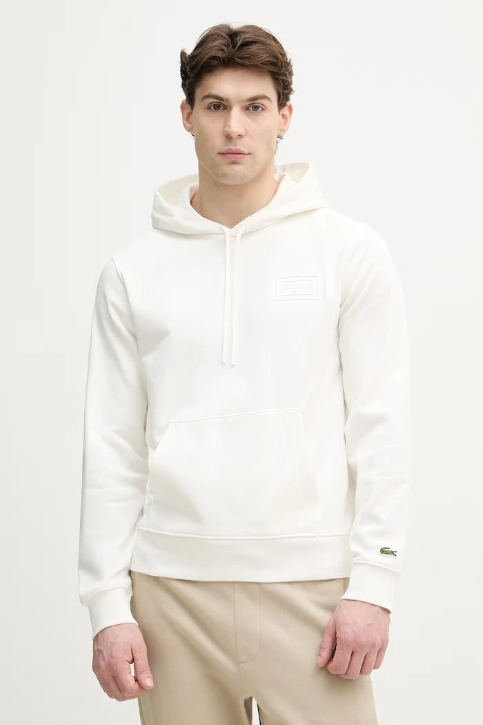 Lacoste erkek pamuklu kapüşonlu sweatshirt