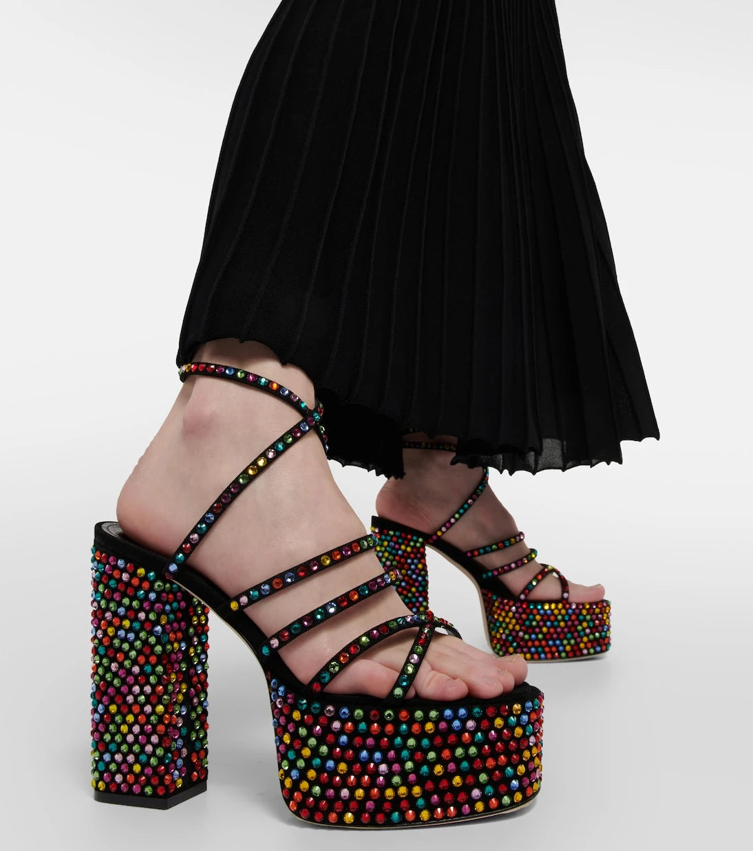 Paris Texas - Holly Evita embellished leather sandals