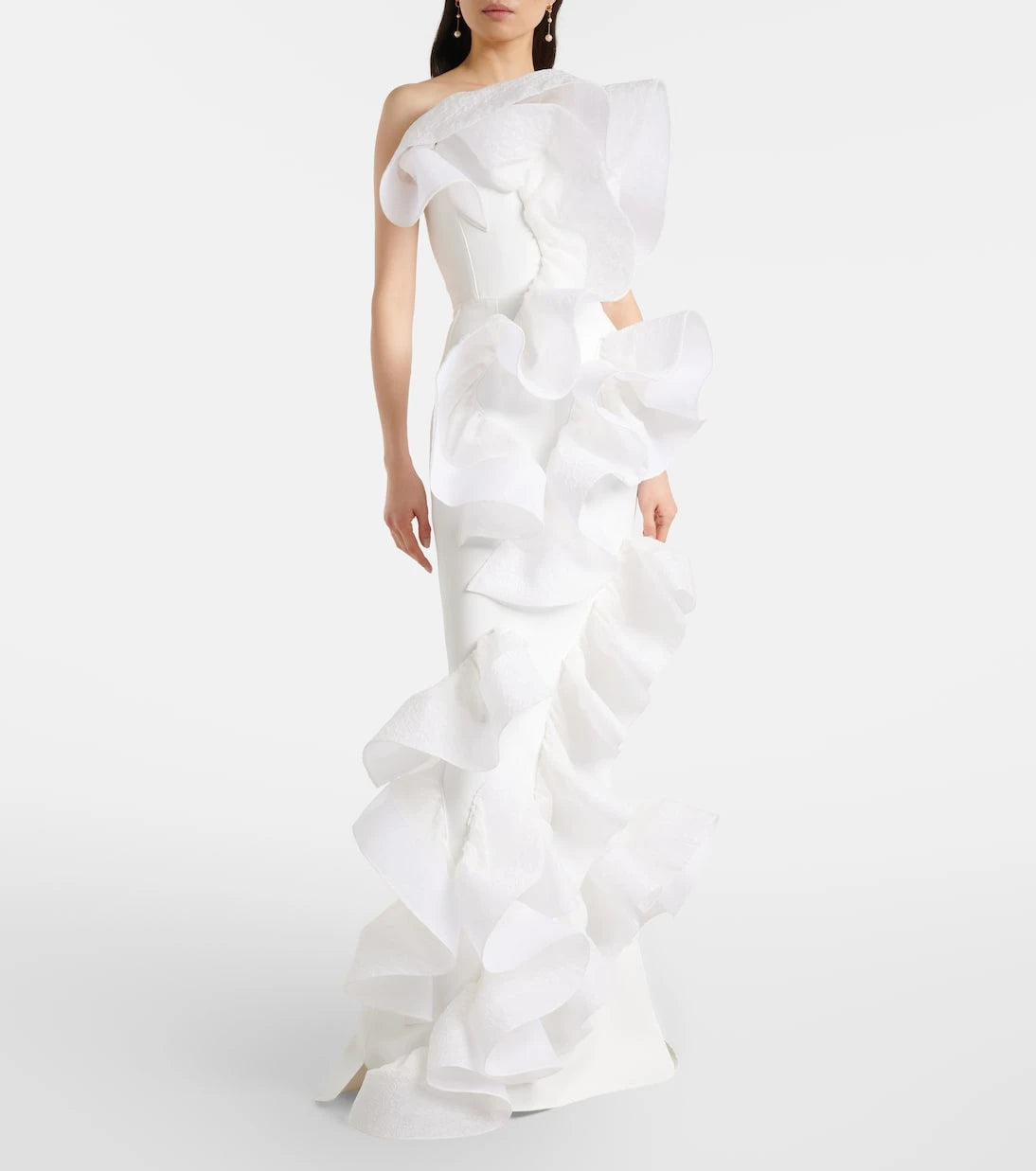 Maticevski - Indulgence ruffled bustier gown