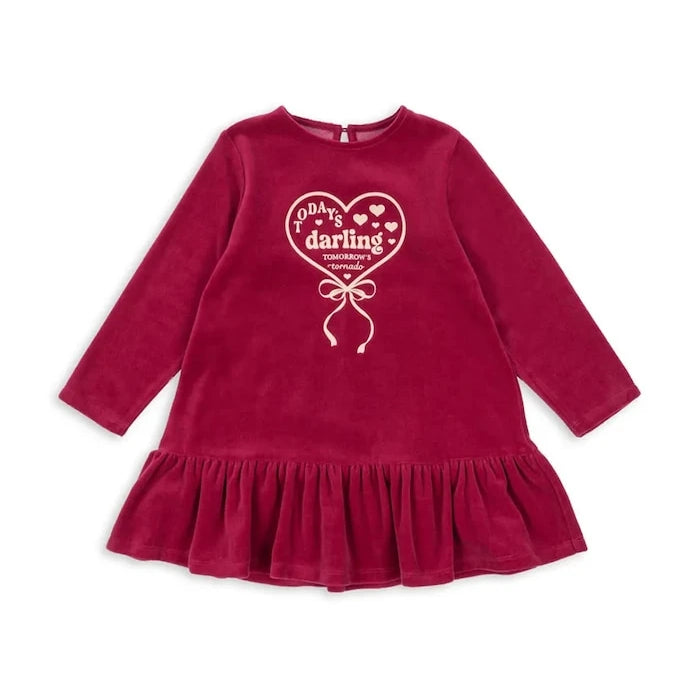 Детска рокля Konges Sløjd VELOU DRESS GOTS