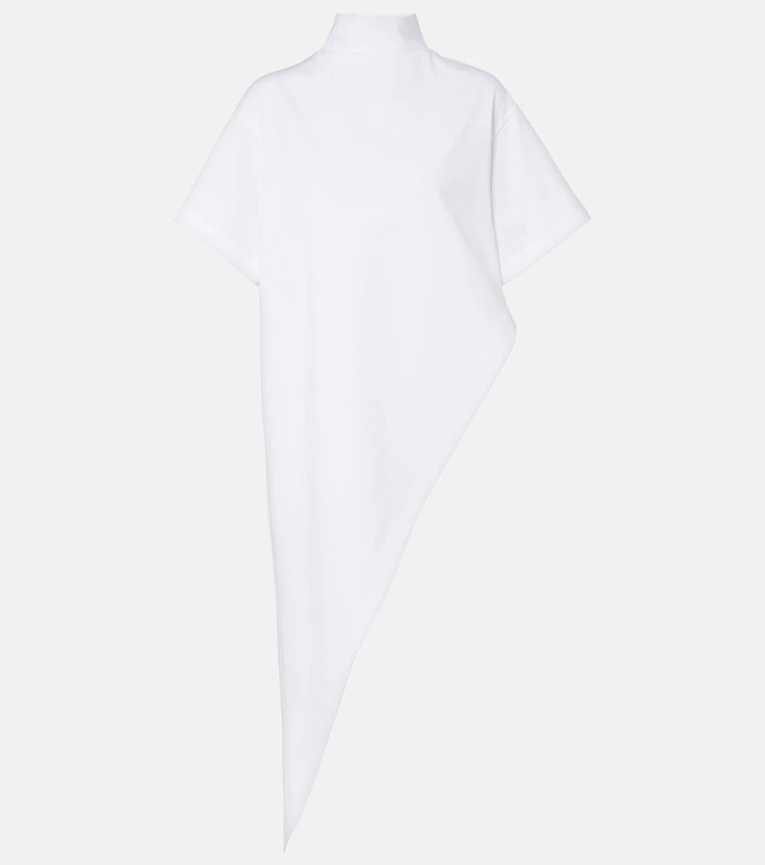 Alaïa - Asymmetric cotton jersey T-shirt