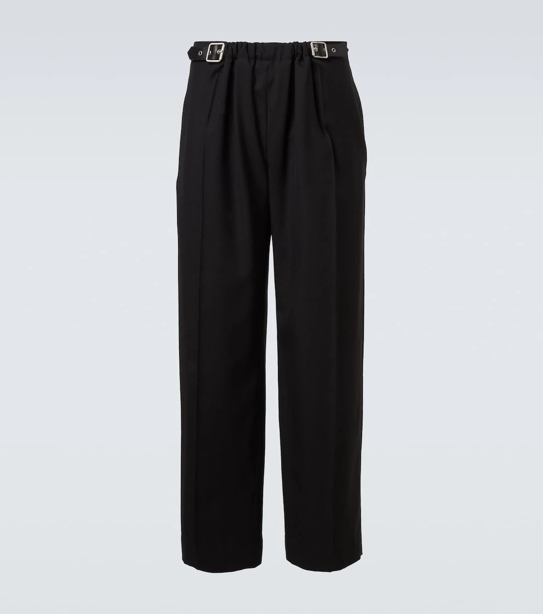 Loewe - Belted wool straight pants
