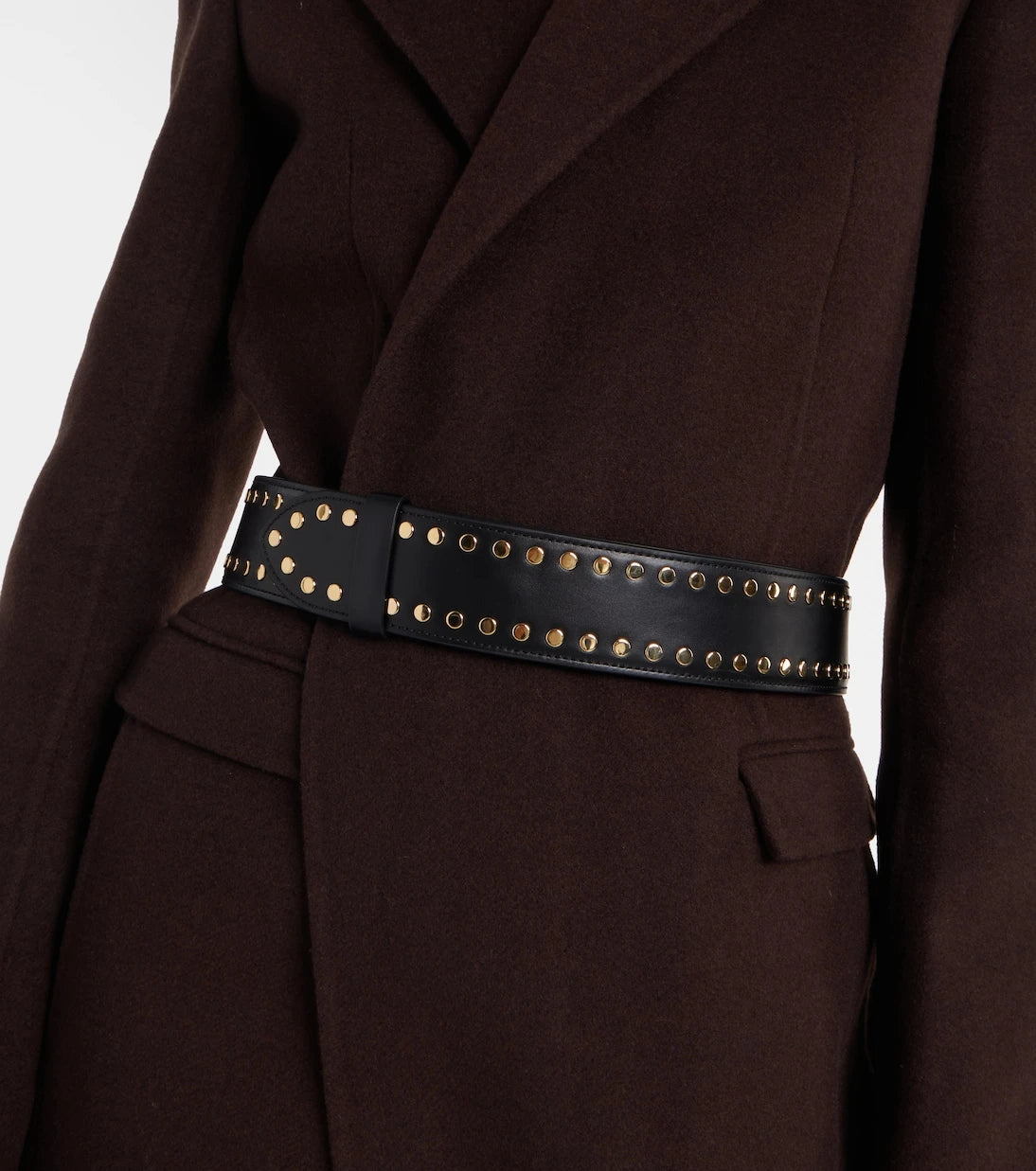 Khaite - Theo studded leather belt